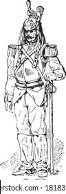 Cuirassier, From the Dictionary of Word and Things, 1888.