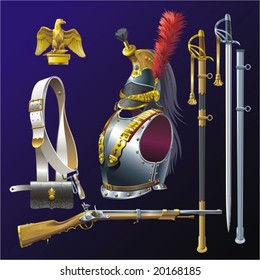 Cuirassiers armament.  Napoleonic wars.