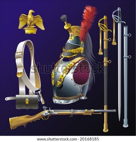 Cuirassiers armament.  Napoleonic wars.