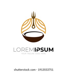 Cuisine-Logo aus Indiana, Restaurant einfache Design-Illustration