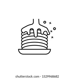 Cuisine tasty pancake icon. Element of menu dishes icon