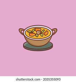 ilustración de cocina vectorial en un fondo transparente. Símbolos de calidad premium. Icono de color plano de línea vectorial para el concepto y el diseño gráfico.