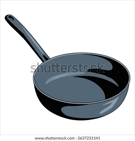 Cuisine wok pan vector icon. Web design graphic isolated on white, great for cooking, kitchenware, and Asian food concepts.