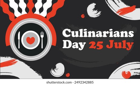 Culinarians Day vector banner design. Happy Culinarians Day modern minimal graphic poster illustration.