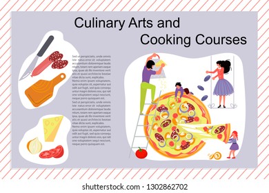 Culinary Art Cooking Courses Poster Banner Stock Vector (Royalty Free ...