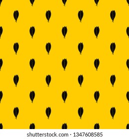 Culinary bay leaves pattern seamless vector repeat geometric yellow for any design