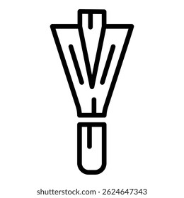Kulinarisches Schnittlauch-Symbol. Umriss kulinarischer Schnittlauch, Vektorsymbol für Webdesign einzeln auf weißem Hintergrund