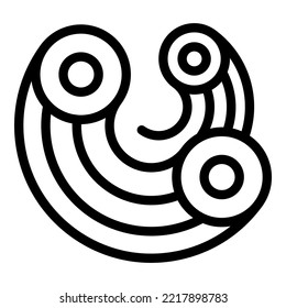 Culinary churro icon outline vector. Spanish food. Spain dessert