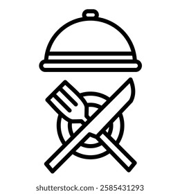 Culinary Cuisine icon line vector illustration