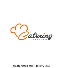 Culinary Food Logo Design, Chef Hat Vector, Graphic Template Idea 