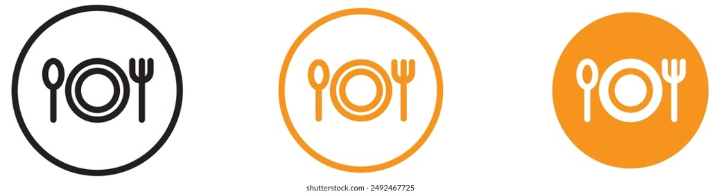 Culinary Food and Restaurant Icon for Dining and Hospitality Graphics Perfect for Representing Menus Restaurants and Culinary Experiences