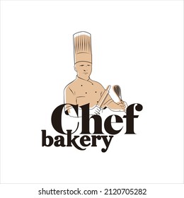 Culinary industry chef logo design illustration