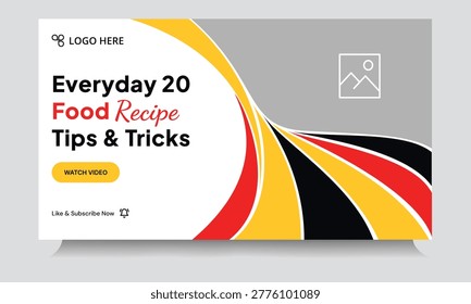 Culinary Journey A colorful culinary design showcasing Everyday 20 Food Recipe Tips and Tricks perfect for food bloggers, recipe developers, and culinary enthusiasts.