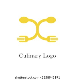 Kulinarisches Logo für Lebensmittelmarken.