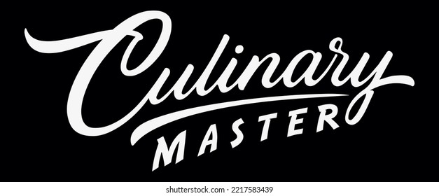 culinary master typography t-shirt design