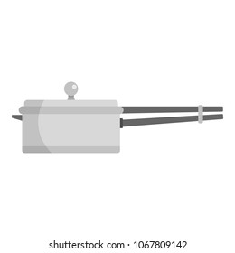 Culinary pan icon. Flat illustration of culinary pan vector icon for web
