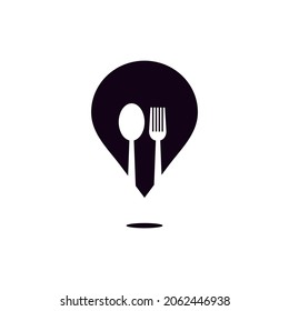 kulinarischer Punkt. kulinarisches Logo. Vektorgrafik-Design für Logo-Business, Symbol, Vorlage