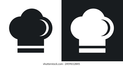 Culinary Professional Icon Set. Visuals for Chef Hats and Kitchen Attire.