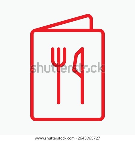 culinary recipe cookbook icon. vector logo illustration.