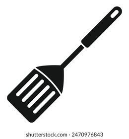 Kulinarisches Spachtelwerkzeug-Symbol einfache Vektorgrafik. Kochzubehör. Zubereitung von Speisen
