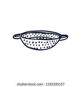 cullender kitchen utensil doodle art