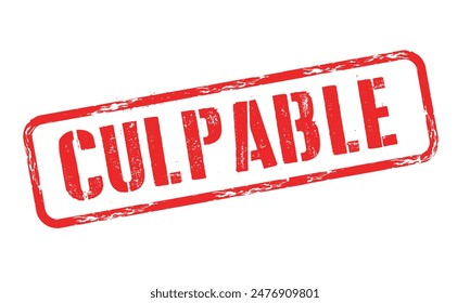 "culpable" means guilty in spanish