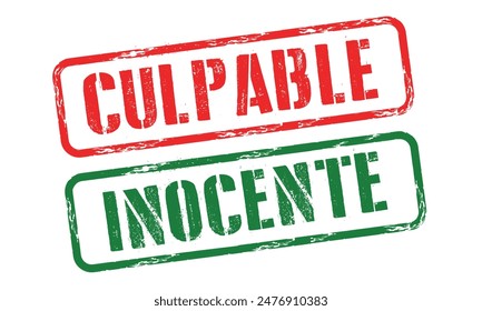 "culpable o inocente" means guilty or innocent in spanish 