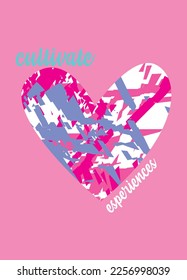cultivate experiences,t-shirt design fashion vector