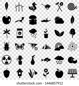 Cultivated tool icons set. Simple style of 36 cultivated tool vector icons for web for any design