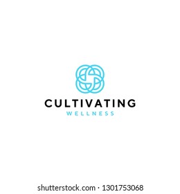 Cultivating wellnes logo template