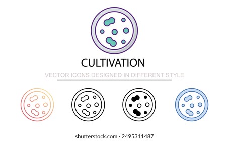 Cultivation icon design with white background stock illustration