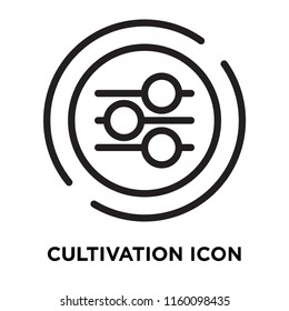 Cultivation icon vector isolated on white background, Cultivation transparent sign , line symbol or linear element design in outline style