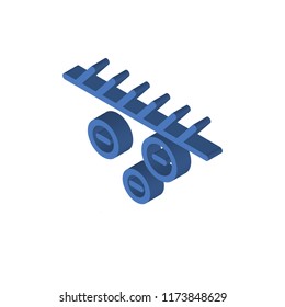 Cultivation isometric left top view 3D icon