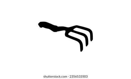 Cultivator Garden Tool silhouette, high quality vector