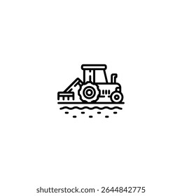 ícone do cultivador logotipo vetor plano design