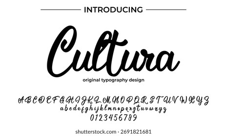 Cultura - Elegant Script Font for Smooth Handwritten Design and Creative Typography