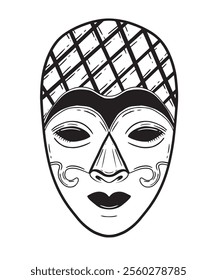 Cultural Decorative Mask Art Traditional Ethnic Design with rich cultural significance