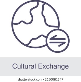 Cultural Exchange Element For Design Graphic