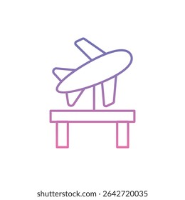 Cultural Exhibit Icon vector stock illustration