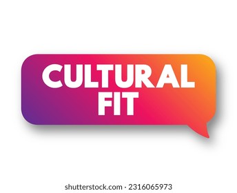 Cultural Fit - Konzept des Screening potenzieller Kandidaten, um zu bestimmen, welche Art von kulturellen Auswirkungen sie auf die Organisation haben würden, Hintergrund des Textkonzepts