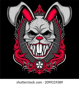 cultural full face mask illustration with awesome background
