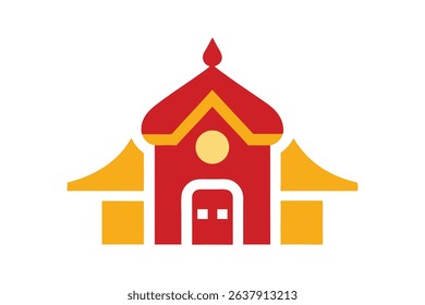 cultural home ornament vector with white backgroun