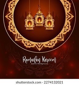 Cultural Ramadan Kareem Islamic festival celebration background vector