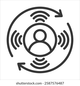 Cultural Sensitivity Outline Icon Vector Illustration