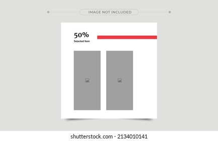 Cultural Social Media Post design. A good template for advertising on social media. Perfect for social media posts, background, and web banner internet ads.