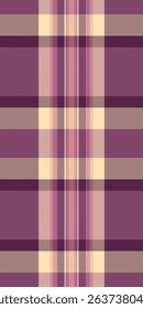 Cultural tartan vector background, ornate pattern textile seamless. Stage texture fabric check plaid in pink and moccasin colors palette.