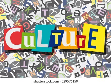 culture, anonymous message in flat design