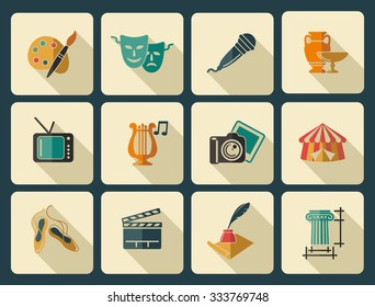 Culture and Art vector icons