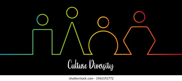 Culture diversity, social diversity, inclusion and diversity infographic vector set, people vector logo for website	