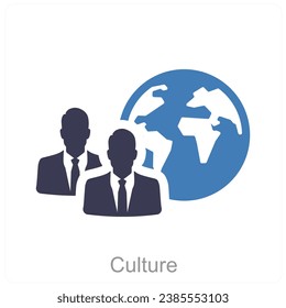 Culture and globe icon concept